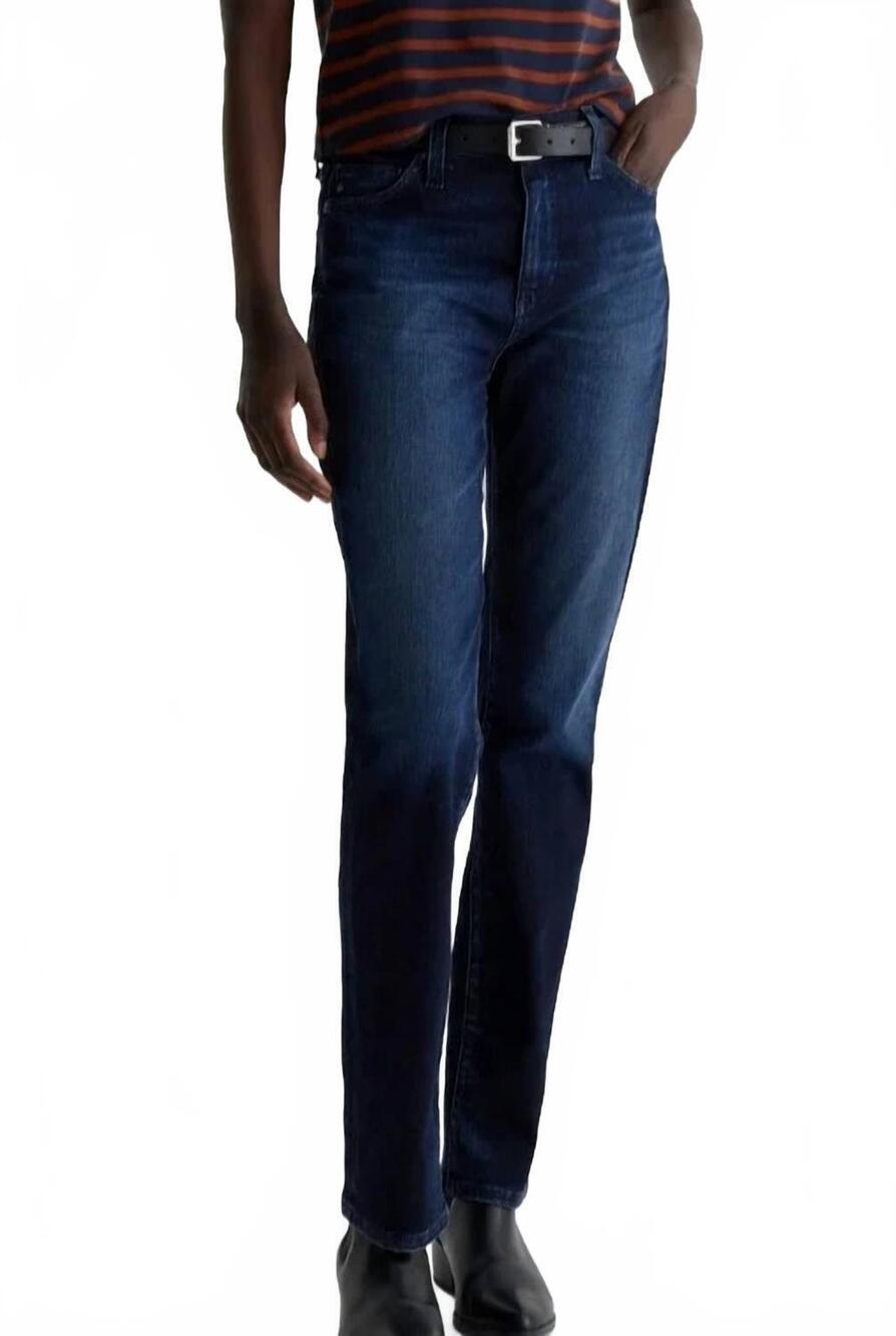 NEW AG JEANS mari high-rise slim straight jeans in soho